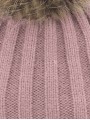 Pompom knitted bonnet