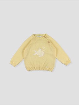 Camisola Intarsia Peixe