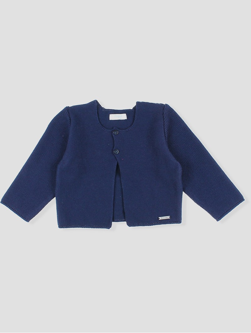 Chaqueta larga punto bobo