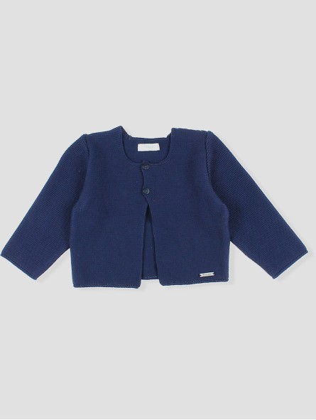 Long garter stitch cardigan