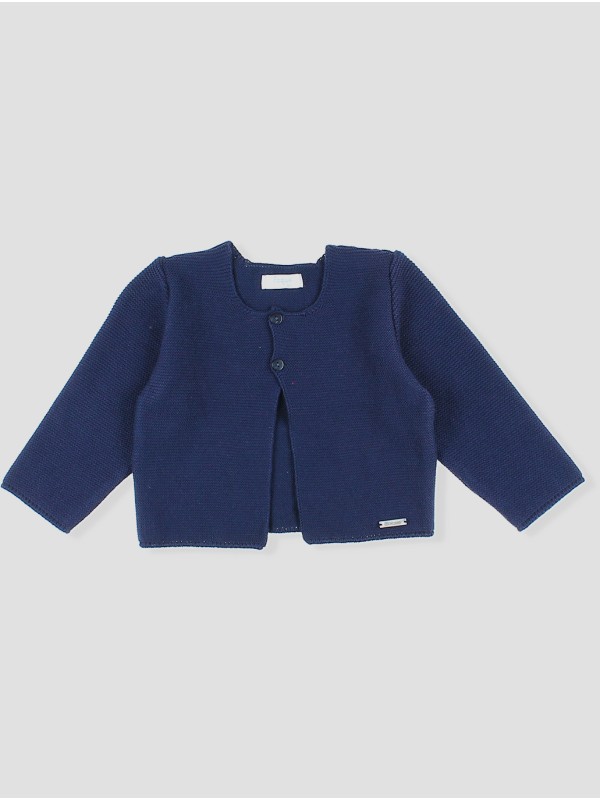 Long garter stitch cardigan