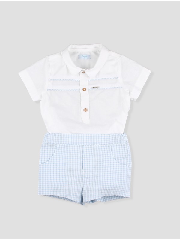 Baby boy shirt and short set