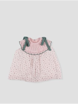 Jardín girl organic cotton dress