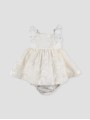 Bautizo baby girl dress and bloomers