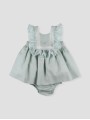 Flores baby dress with bloomers
