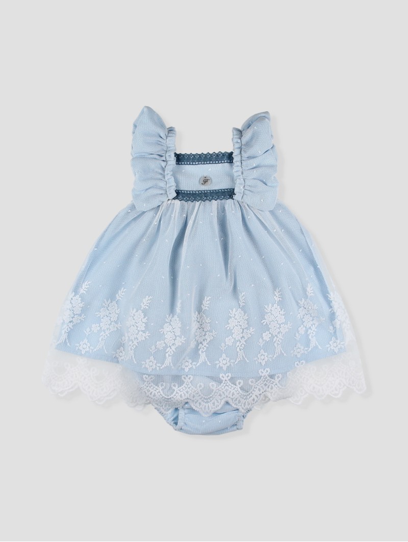 Confeti baby dress with bloomers
