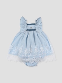 Confeti baby dress with bloomers