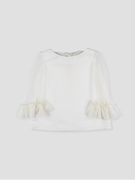 Ramas ivory tulle ceremony blouse
