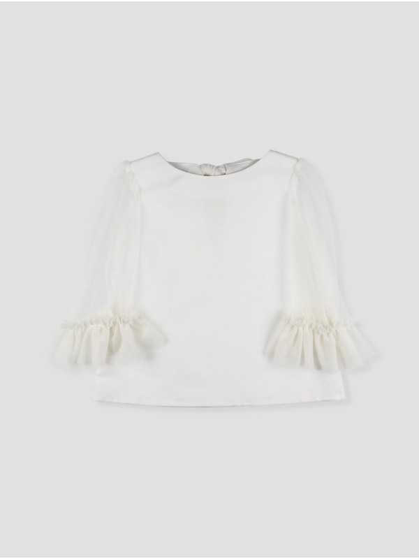 Ramas ivory tulle ceremony blouse