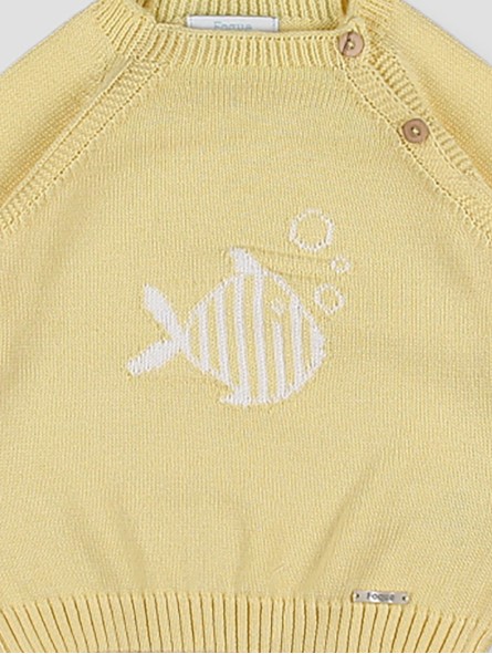 Camisola Intarsia Peixe