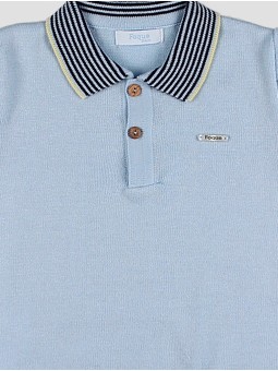 Knitted polo shirt 