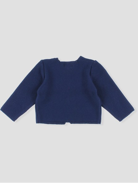 Long garter stitch cardigan