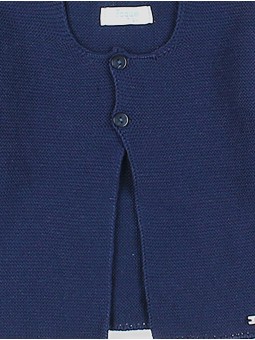 Chaqueta larga punto bobo