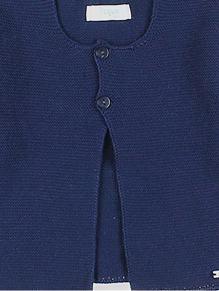 Chaqueta larga punto bobo