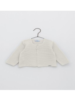 Chaqueta larga punto bobo