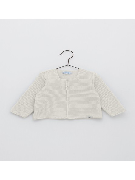 Long garter stitch cardigan