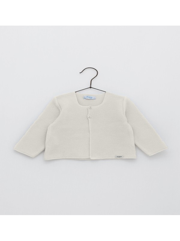 Long garter stitch cardigan