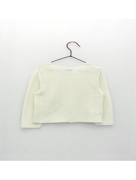 Long garter stitch cardigan