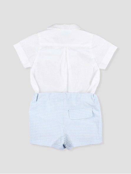 Baby boy shirt and short set