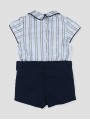 Mar baby boy striped shirt navy set