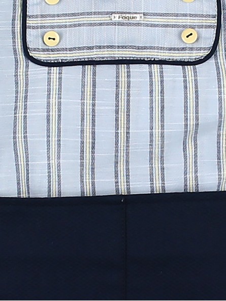 Mar baby boy striped shirt navy set