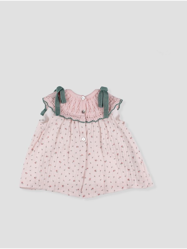 Jardín girl organic cotton dress