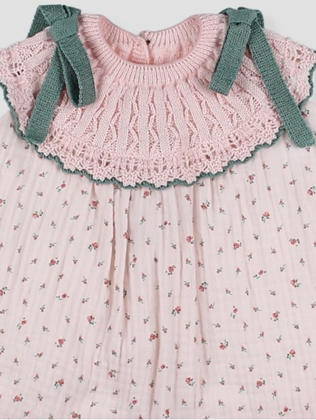 Jardín girl organic cotton dress