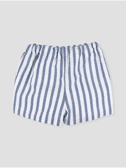 Boys seersucker striped shorts