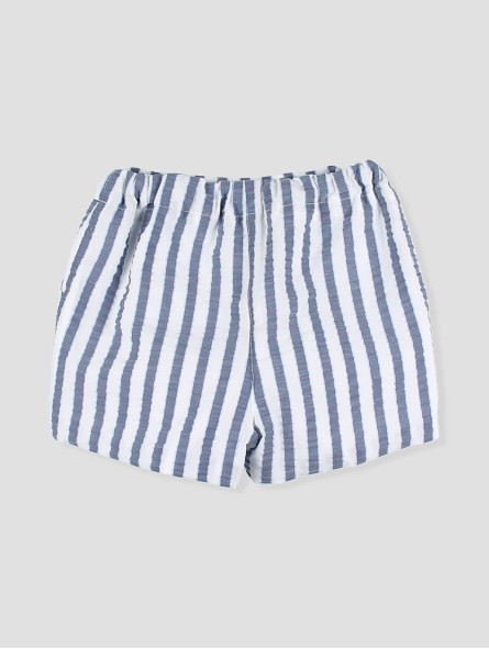 Boys seersucker striped shorts