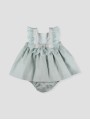 Flores baby dress with bloomers