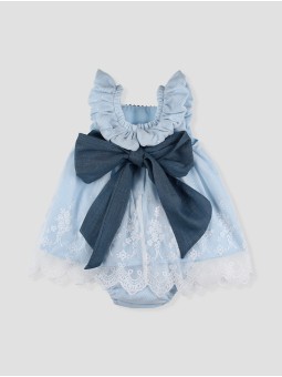 Confeti baby dress with bloomers