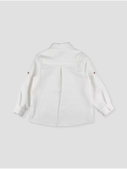 Camisa pescoço camisero branca