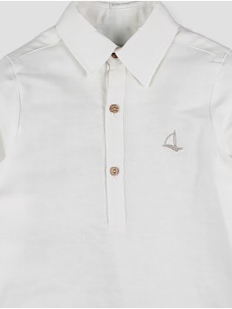 Camisa cuello camisero blanca