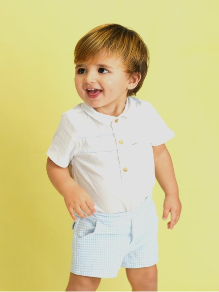 Baby boy shirt and short set