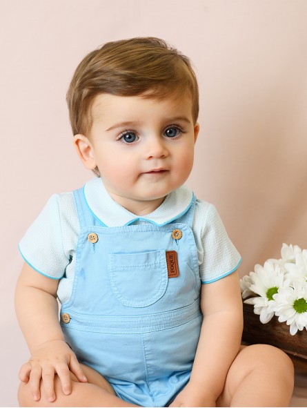 Baby boy basic dungarees
