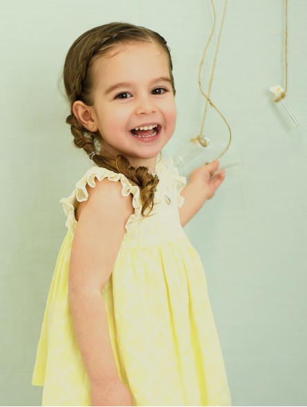 Fiesta baby dress with bloomers