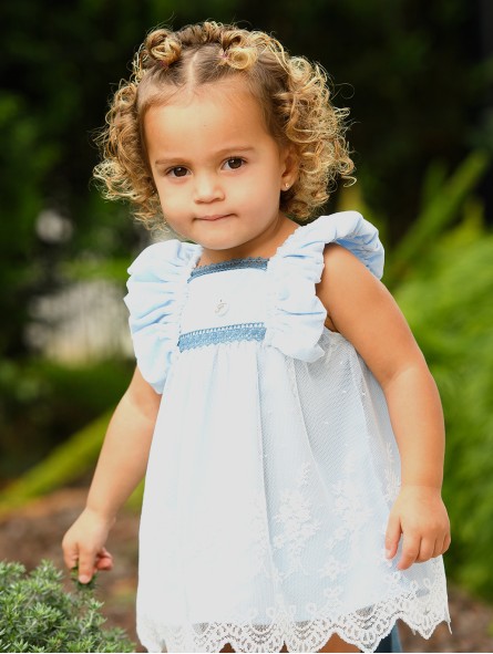 Confeti baby dress with bloomers