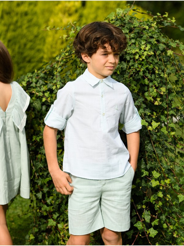 Classic linen boys shorts